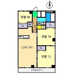 ヴュー鏡川の物件間取画像